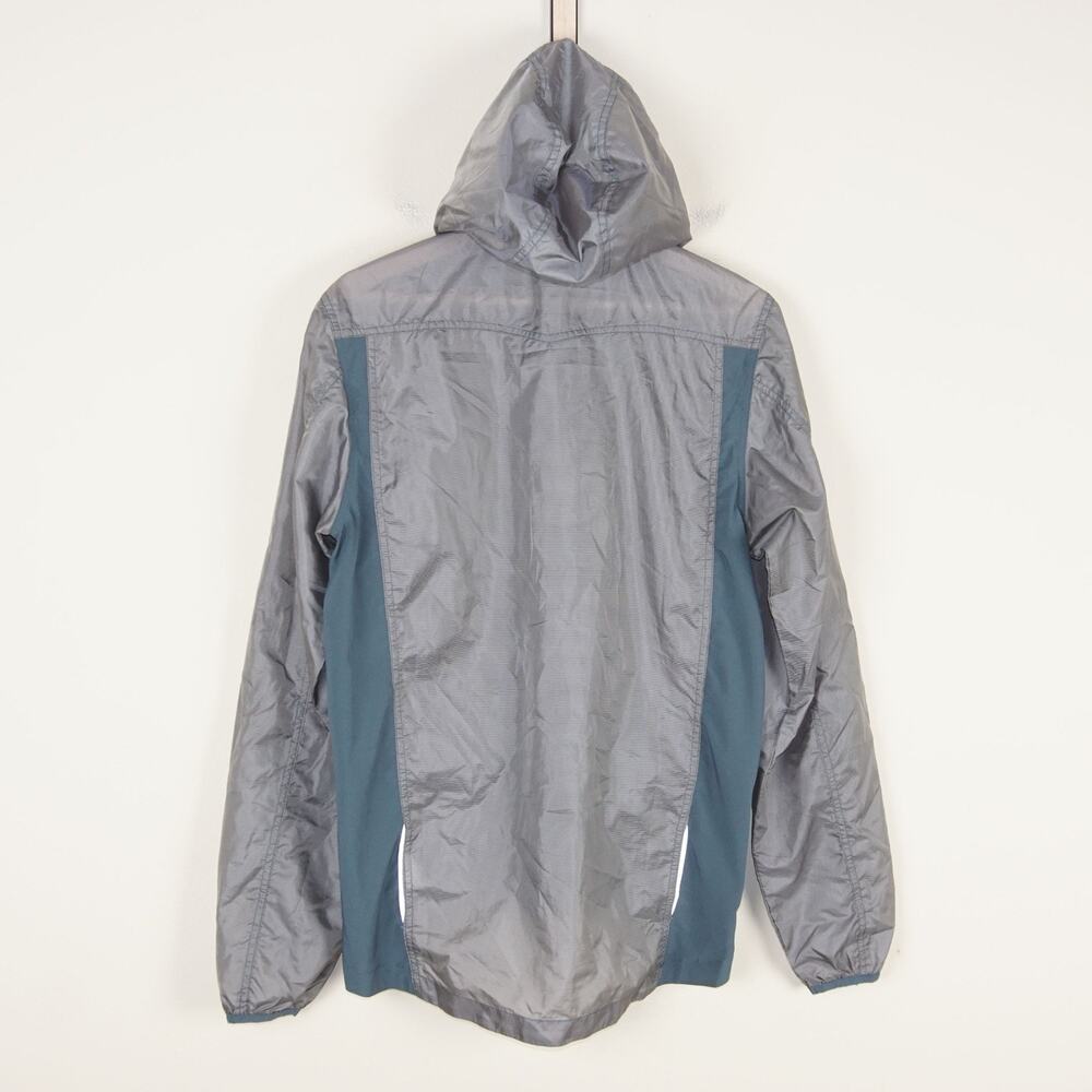 Club Ride Full Zip Reflective Detail Lightweight Windbreaker Gray Jacket Mens S - Picture 2 of 9